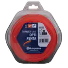 Hilo Nylon OPTI PENTA 2.4MM X 90M Husqvarna - Hilo Nylon OPTI PENTA 2.4MM X 90M Husqvarna